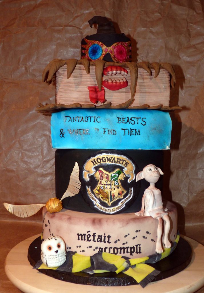gâteau anniversaire, sans gluten 5 étages Harry Potter