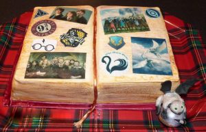 gâteau anniversaire, sans gluten livre Harry Potter et les gardiens des cités perdues