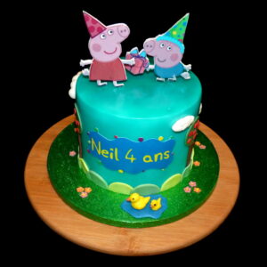 gâteau anniversaire, sans gluten Peppa pig