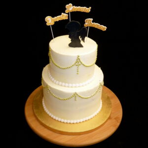 gâteau de baptême silhouette angelot sans gluten
