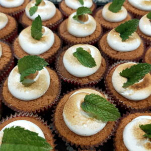 cupcakes citron meringués menthe sans gluten
