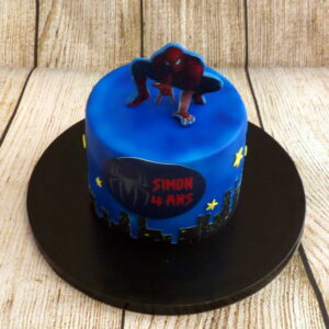 gateau anniversaire Simon Spiderman sans gluten