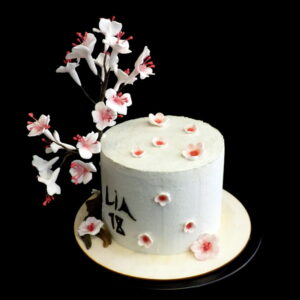 Gâteau branche et fleurs de cerisier